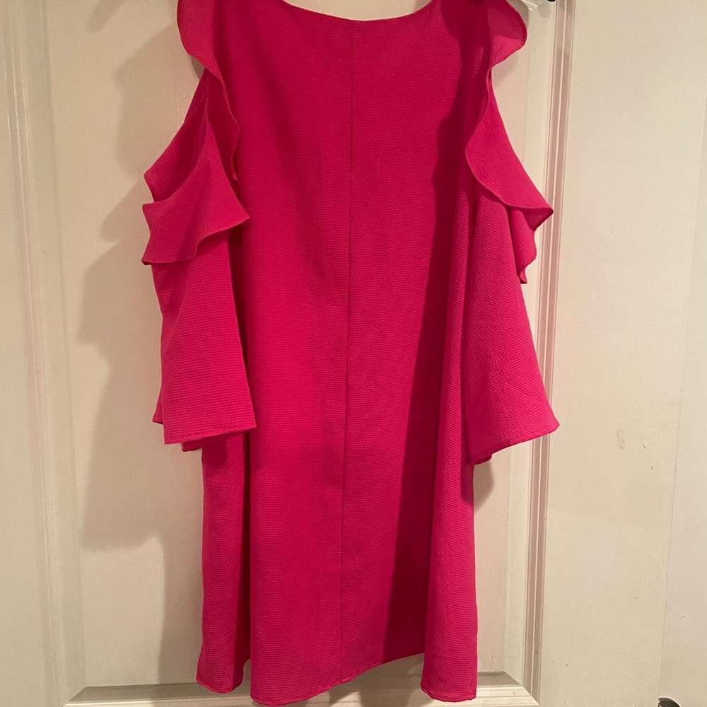Umgee Cold Shoulder Top, size XL, pink, excellent condition